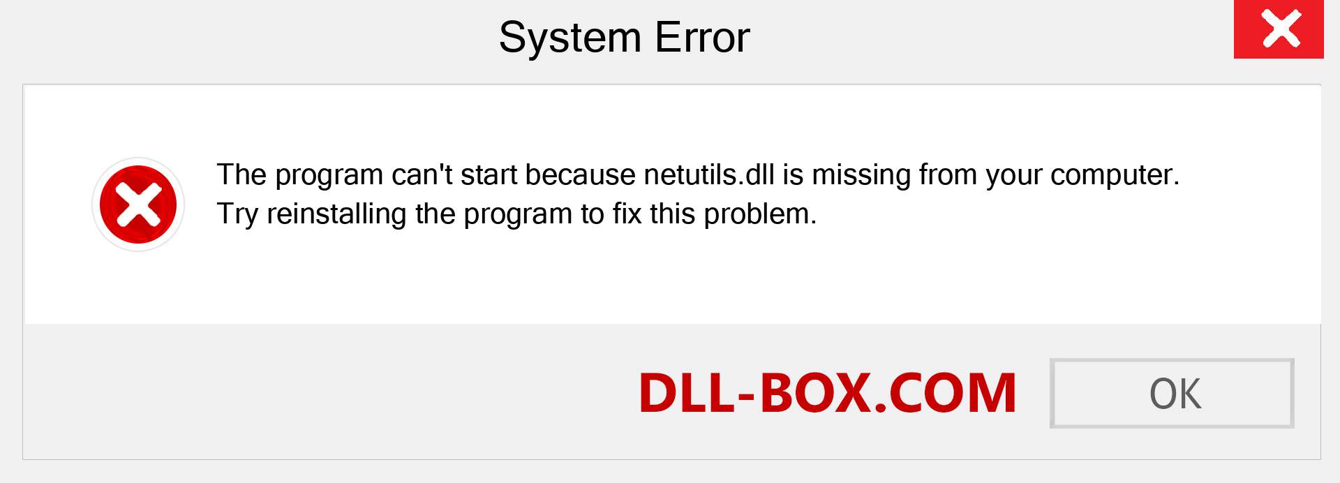 netutils.dll file is missing?. Download for Windows 7, 8, 10 - Fix  netutils dll Missing Error on Windows, photos, images